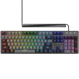 Lorgar azar 514, gaming toetsenbord (zwart, us lay-out, logar dream, rgb)