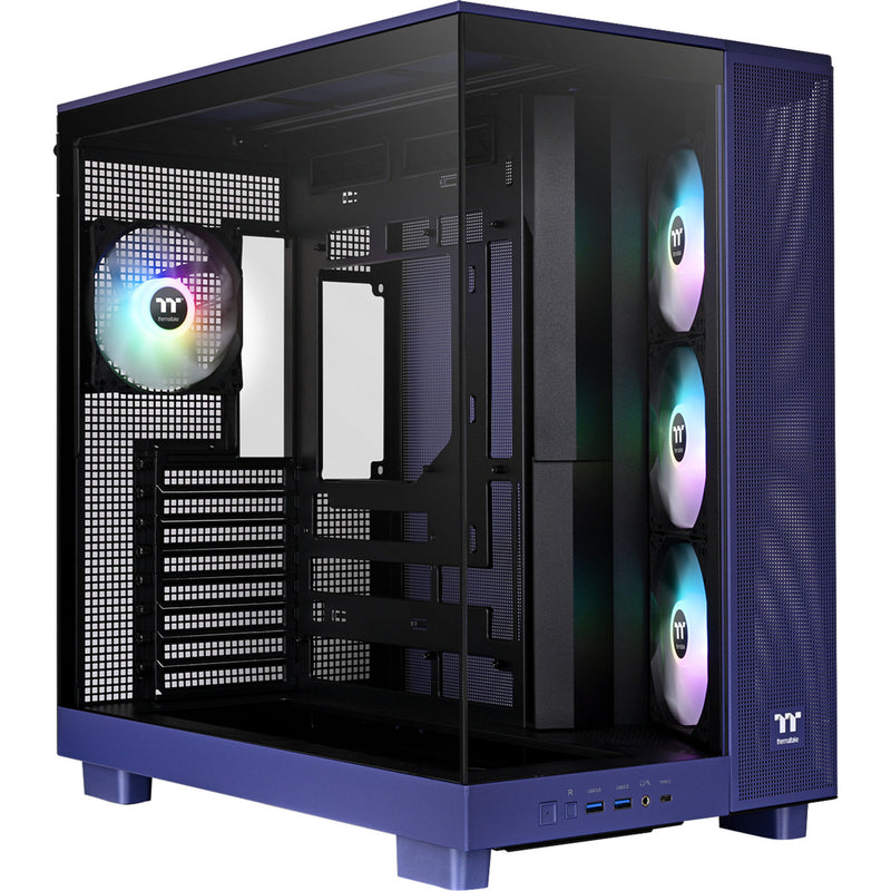 Load image into Gallery viewer, Thermaltake view 380 xl tg argb future dusk midi tower behuizing (paars | 2x usb-a | 1x usb-c | rgb | window)
