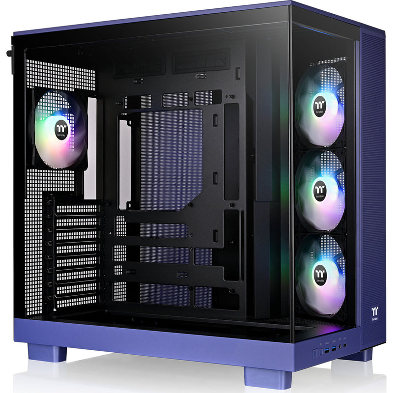 Load image into Gallery viewer, Thermaltake view 380 xl tg argb future dusk midi tower behuizing (paars | 2x usb-a | 1x usb-c | rgb | window)
