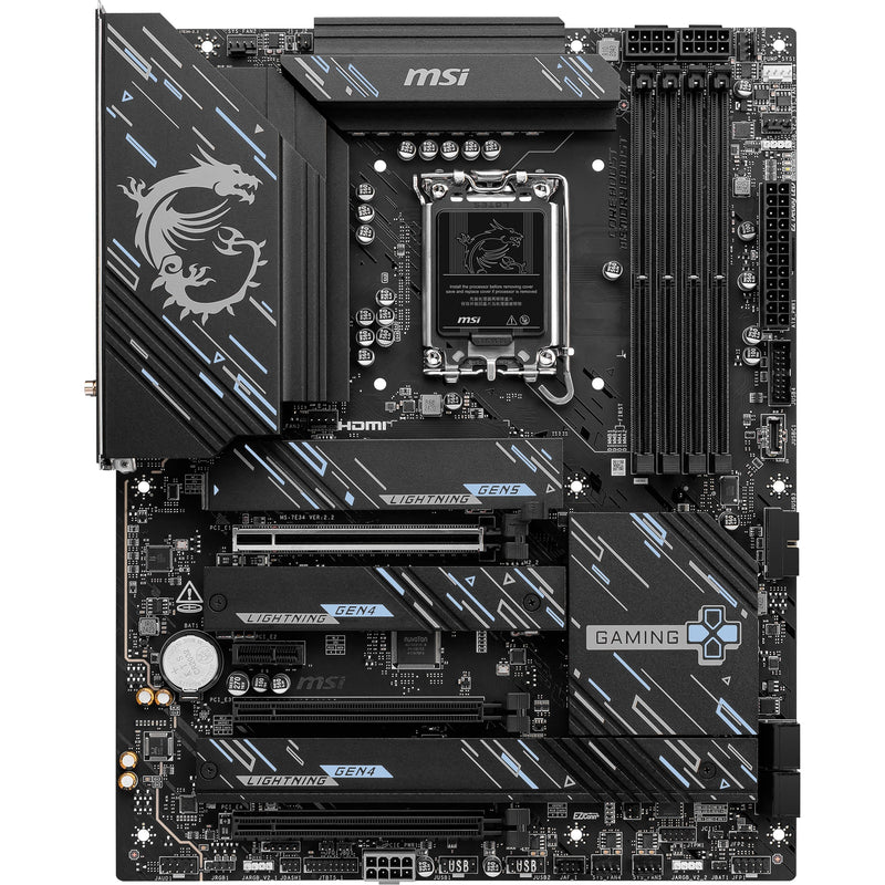 Load image into Gallery viewer, Msi z890 gaming plus wifi socket 1851 moederbord (zwart, raid, 5gb-lan, wlan, bt, sound, atx)
