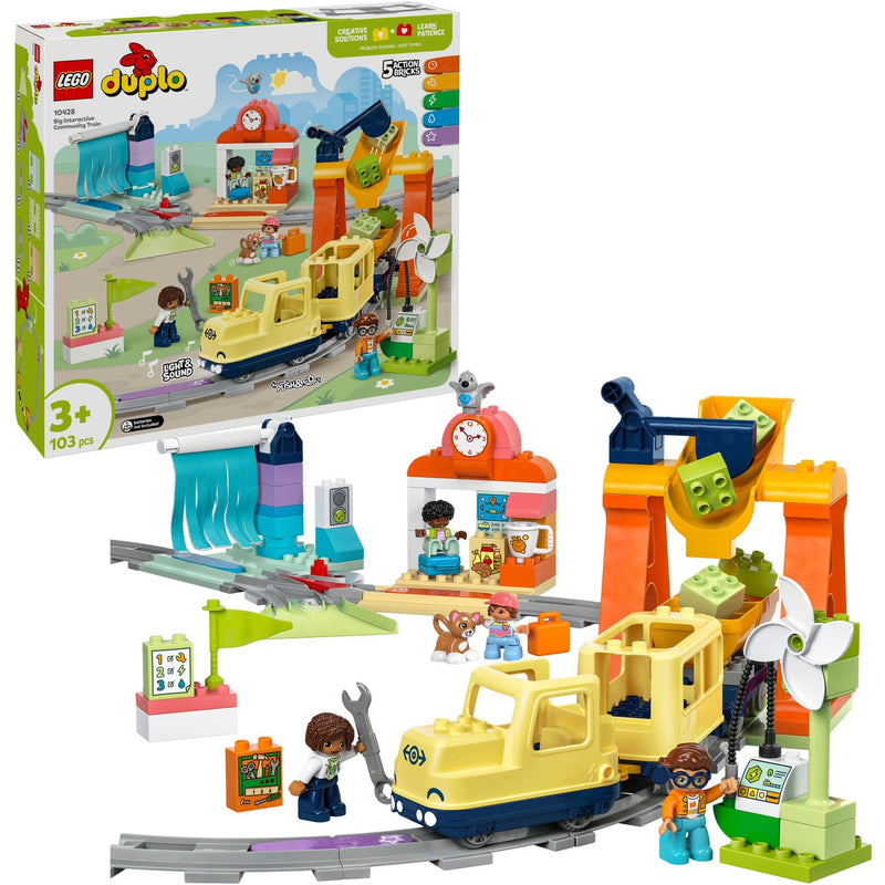 Load image into Gallery viewer, Lego duplo town 10428 grote interactieve buurttrein
