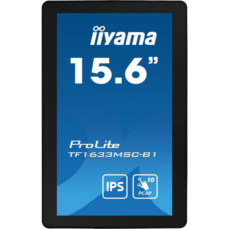 Load image into Gallery viewer, Iiyama prolite tf1633msc-b1 15.6 touchscreen monitor (zwart, hdmi, displayport, 2x usb-a)

