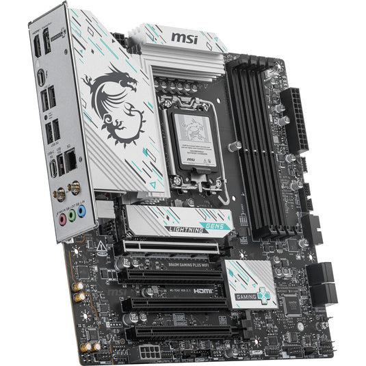 Msi b860m gaming plus wifi socket 1851 moederbord (raid, 5gb-lan, wi-fi 7, bt, sound, µatx)