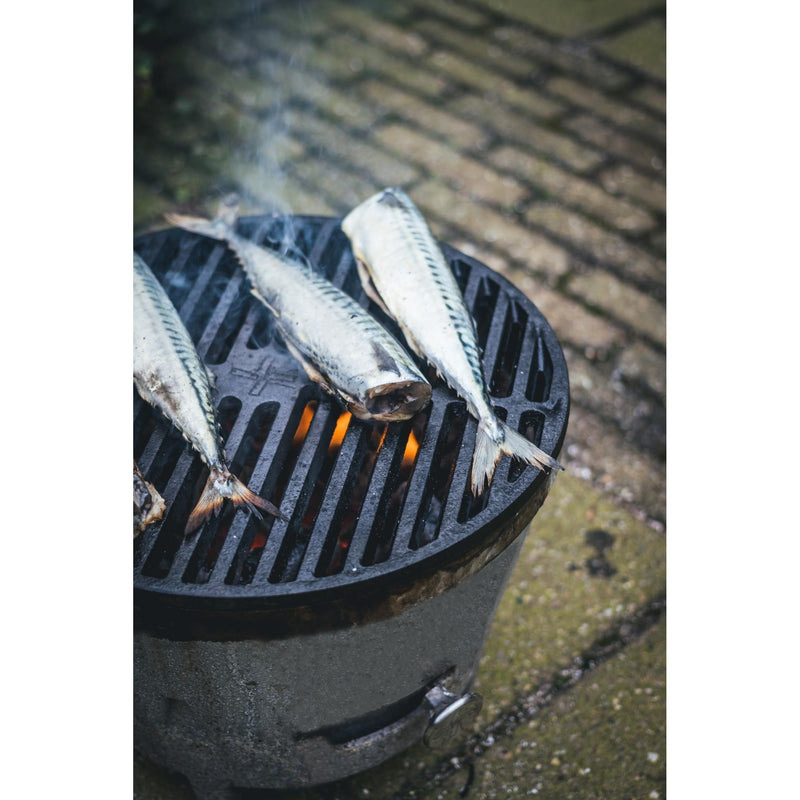 Laden Sie das Bild in Galerie -Viewer, The windmill gietijzeren grillrooster grillplaat (zwart, ø 31,5 cm)
