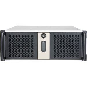 Chenbro rm42300 rack behuizing (zwart zilver | 2x usb-a 3.2 (5 gbit s))