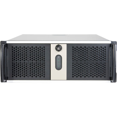 Chenbro rm42300 rack behuizing (zwart zilver | 2x usb-a 3.2 (5 gbit s))