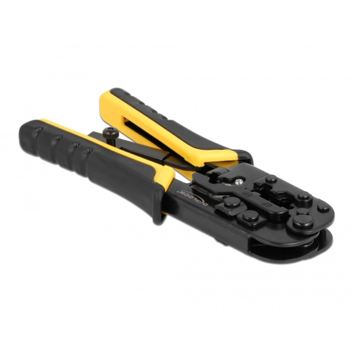Load image into Gallery viewer, Delock universal crimpingtool with wire stripper 90505 krimptang (zwart)
