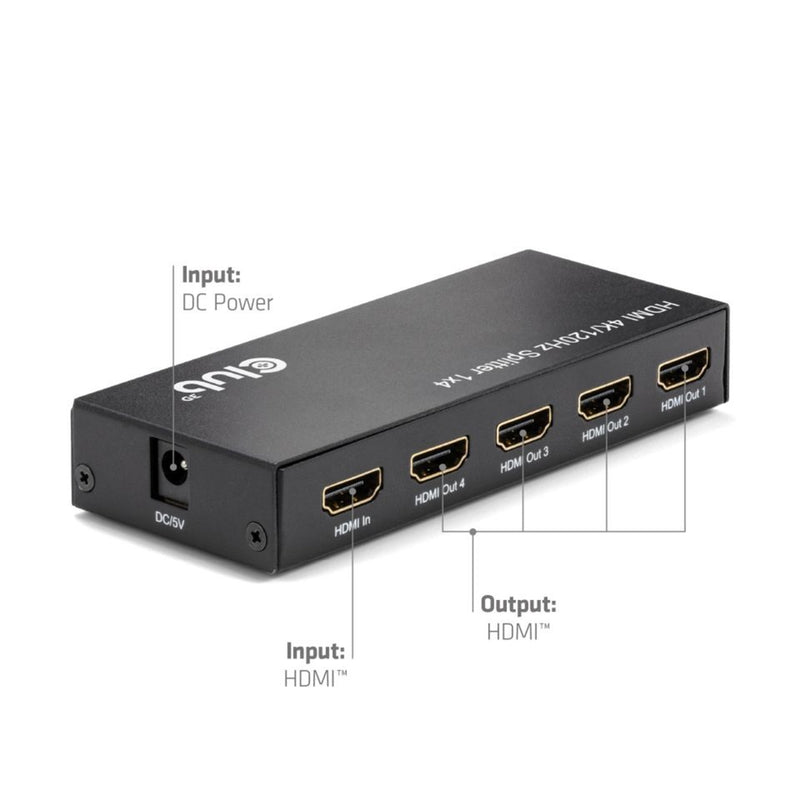 Load image into Gallery viewer, Club 3d hdmi splitter 1x > 4x hdmi 4k 120hz
