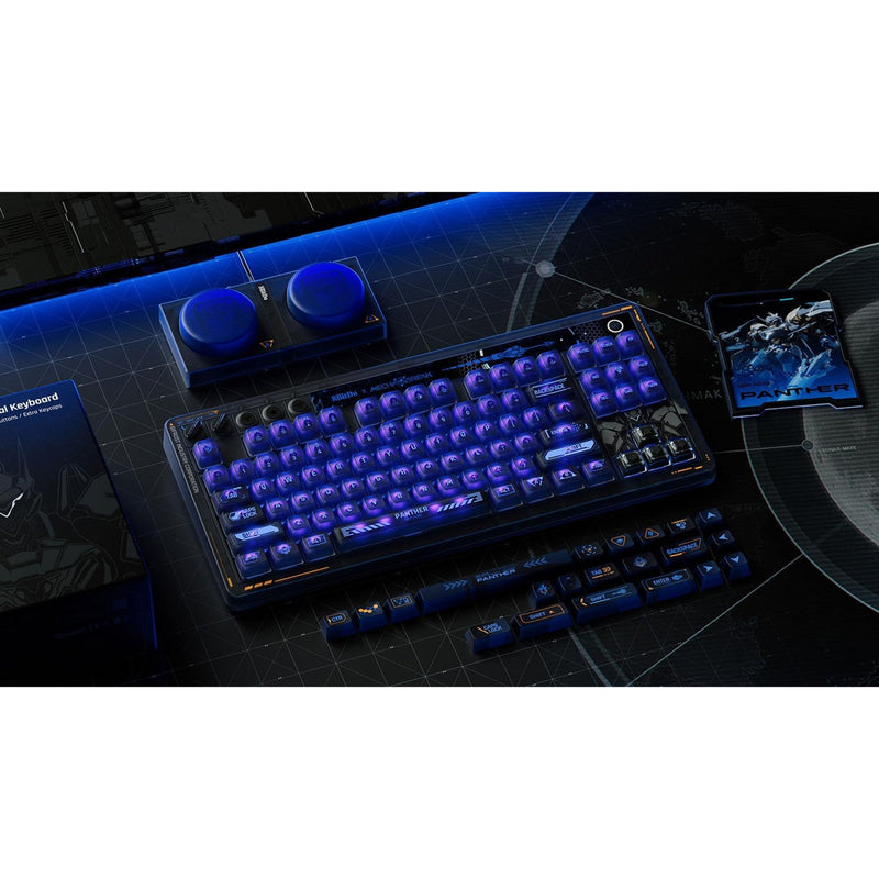 ギャラリービューアに画像をロードする, 8bitdo retro 87 mechanical keyboard - mecha break (zwart, us lay-out (qwerty), kailh box jellyfish pro glaze, 80% (tkl), abs keycaps, hot-swap, bluetooth le 5.0, wireless 2.4ghz, usb)
