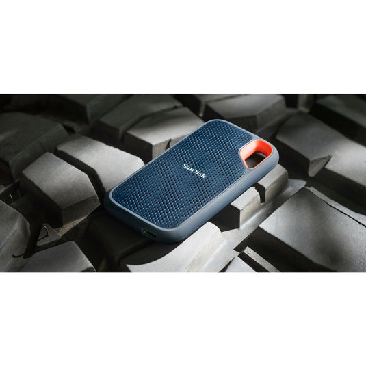 Sandisk extreme portable v2, 1 tb externe ssd (zwart oranje, sdssde61-1t00-g25, usb-c)