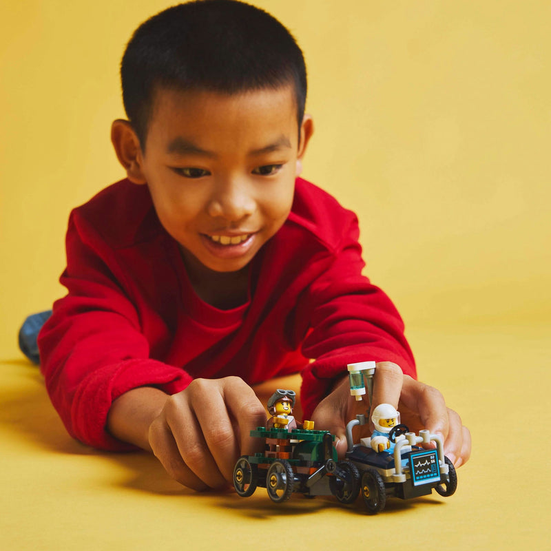 Load image into Gallery viewer, Lego city - raceautopakket: vliegtuig vs. ziekenhuisbed constructiespeelgoed (60459 | zeepkistenraceset)
