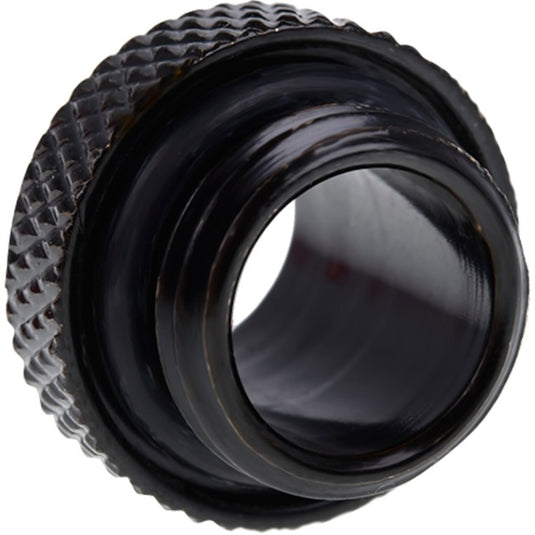 Alphacool eiszapfen double nippel g1 4 outer thread to g1 4 outer thread verbinding (zwart, voor zachte slangen (pvc, silicone, neopreen))