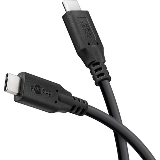 Goobay usb-c 4.0 > usb-c kabel (zwart, 2 meter)