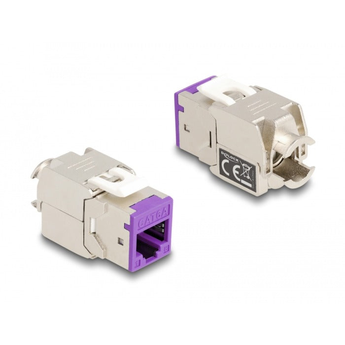 Chargez l'image dans la visionneuse de la galerie, Delock rj45 jack > lsa cat 6a toolfree keystone module (meerkleurig, 8 stuks)
