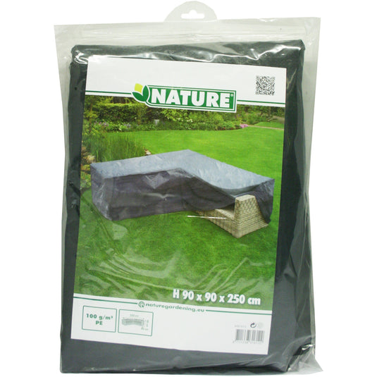 Nature tuinmeubelafdekhoes voor loungeset l-vorm afdekking (grijs, 6031612)
