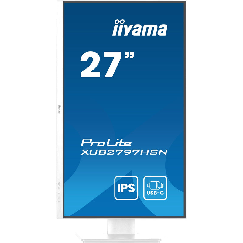 Load image into Gallery viewer, Iiyama prolite xub2797hsn-w2 27 monitor (wit, hdmi, displayport, 3x usb-a, usb-c, rj-45)
