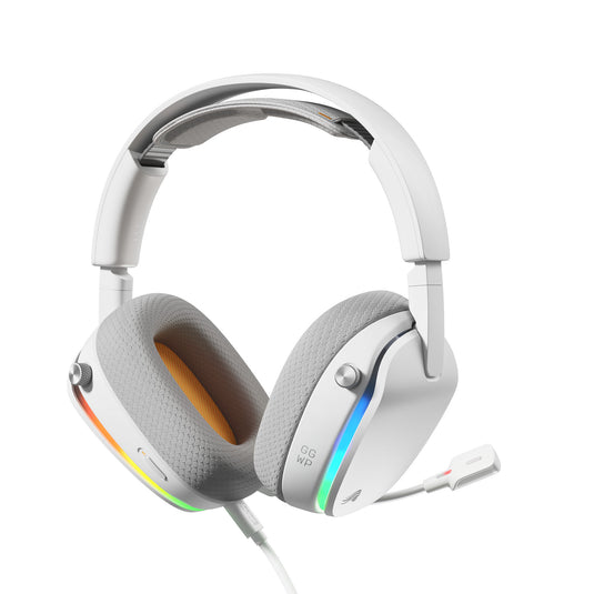 Glorious ghs eternal rgb - stereo rgb gamingheadset over-ear gaming headset (wit, pc, ps5, ps4, switch, usb-c)