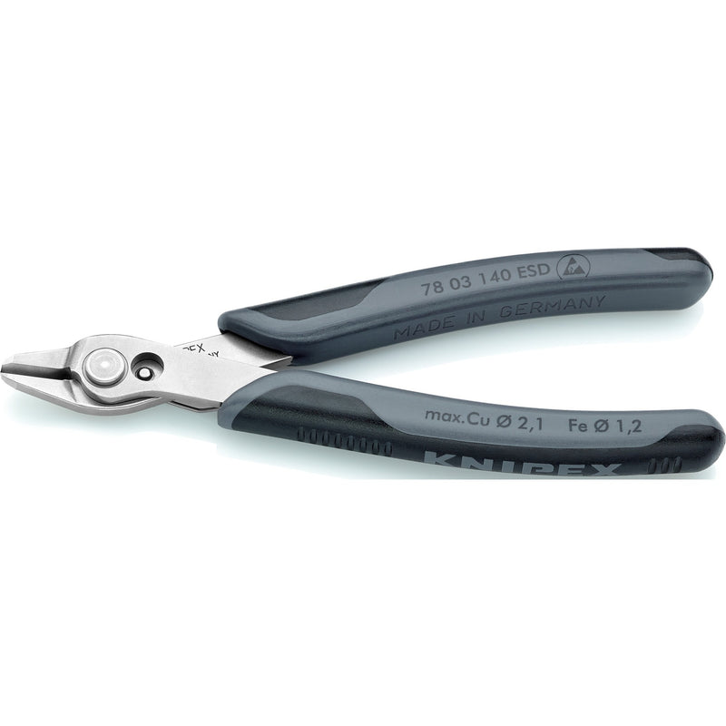 Load image into Gallery viewer, Knipex electronic super knips xl esd 78 03 140 esd elektronica-tang (grijs)
