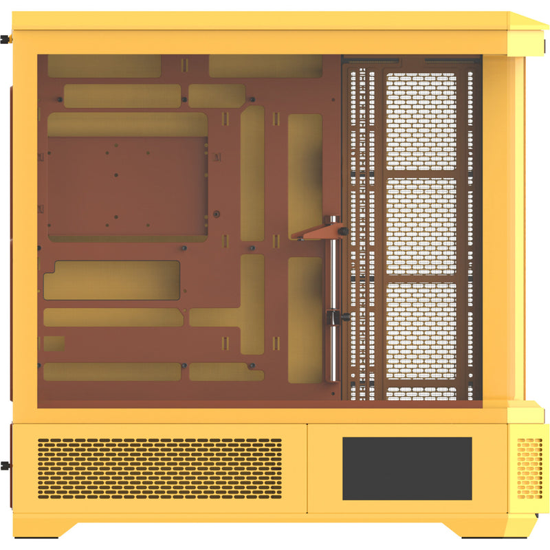 Load image into Gallery viewer, Thermaltake view 600 tg butter caramel big tower behuizing (geel | 2x usb-a | 1x usb-c | tempered glass)
