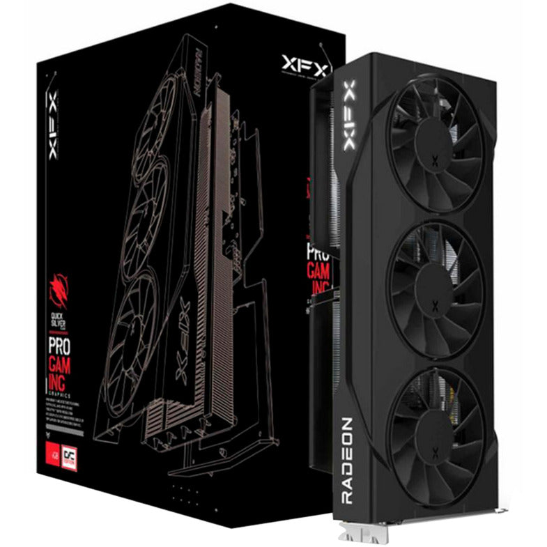 Load image into Gallery viewer, Xfx radeon rx 9060 xt swift oc triple fan grafische kaart (zwart, rdna4, gddr6, 2x displayport, 1x hdmi 2.1)
