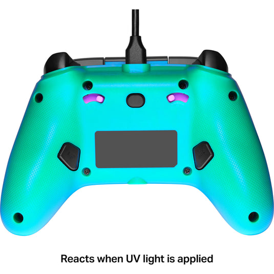 Powera advantage controller met kabel voor de xbox series x|s - fortnite: glow (neongroen, xbox series x|s, xbox one, pc)