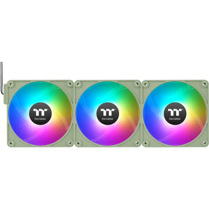 Thermaltake ct120 ex argb sync pc cooling fan matcha green (3-fan pack) case fans (lichtgroen, 3 stuks, 120 x 120 x 25 mm, pwm)