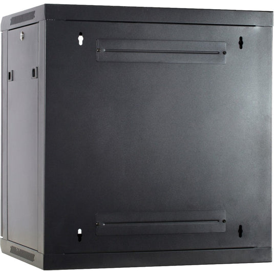 Dsi 12u wandkast met glazen deur - ds6412 server rack (zwart, 600 x 450 x 635mm)