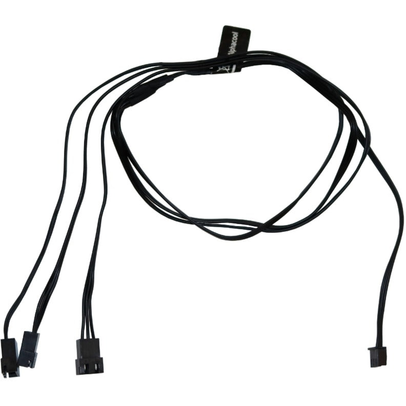 Load image into Gallery viewer, Alphacool digital rgb led y-kabel 3-weg met jst male connector (zwart, 60cm)
