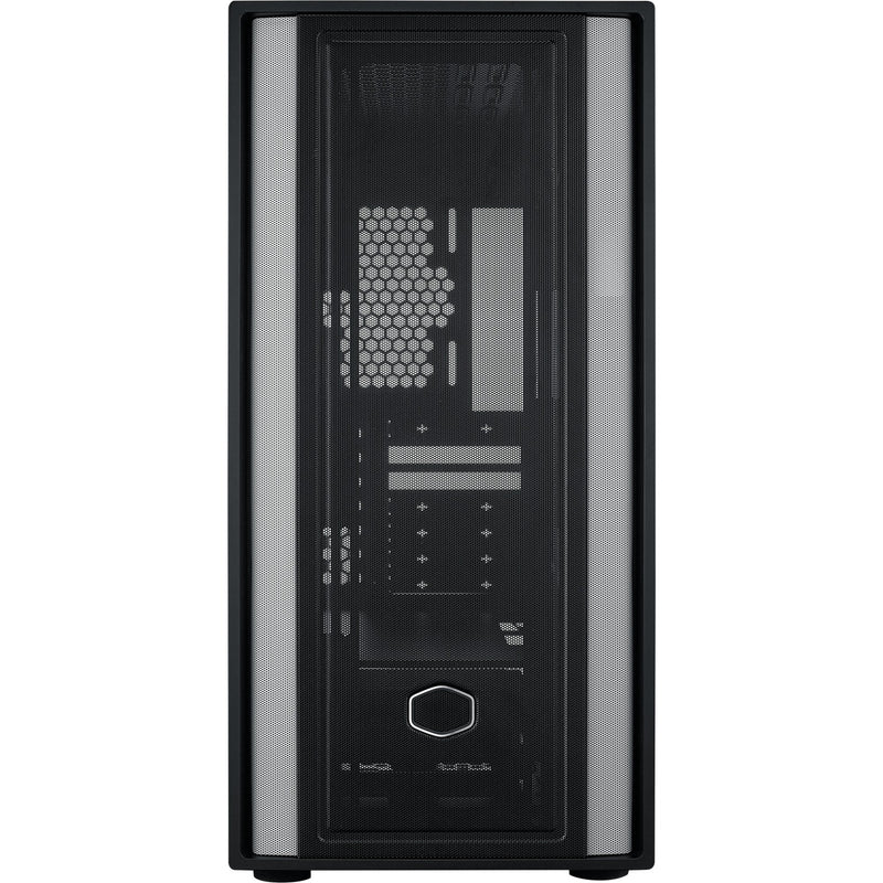 Load image into Gallery viewer, Cooler master masterbox 600 lite midi tower behuizing (zwart | 2x usb-a | 1x usb-c | rgb | tempered glass)
