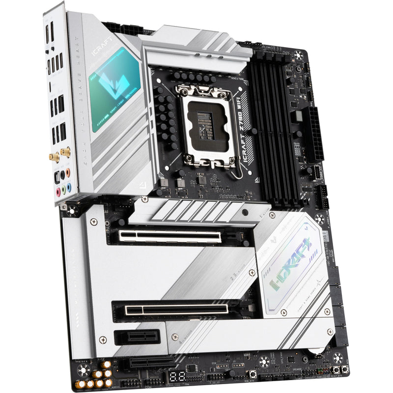 Laden Sie das Bild in Galerie -Viewer, Maxsun ms-icraft z790 wifi v2 socket 1700 moederbord (zwart, raid, 2x 2.5 gb-lan, wlan, bt, sound, atx)
