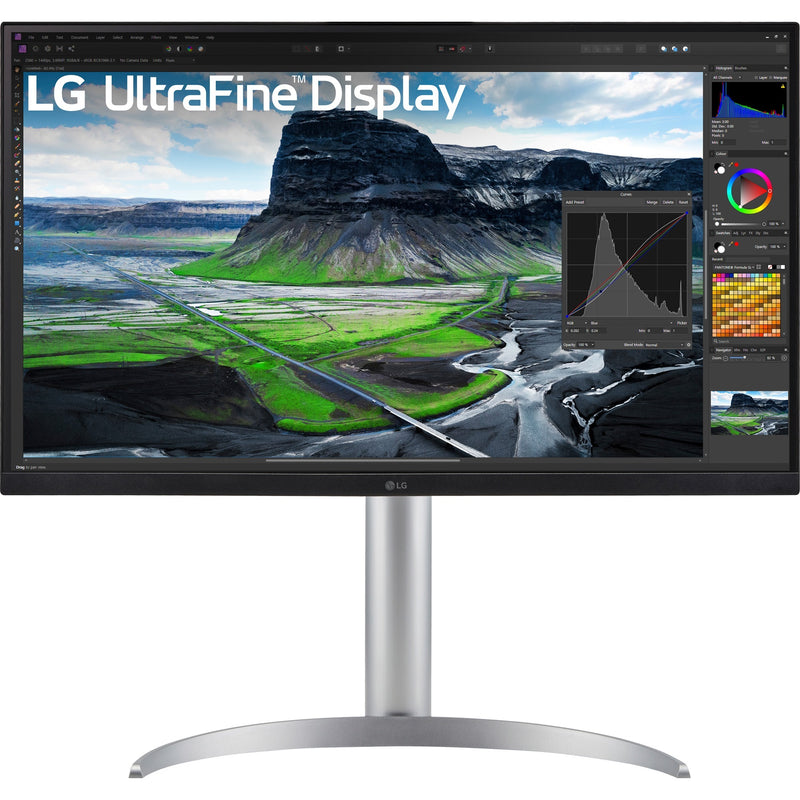 Load image into Gallery viewer, Lg ultrafine 27uq850v-w 27 4k uhd monitor (wit zilver, 2x hdmi, displayport, 2x usb-a, usb-b, usb-c)
