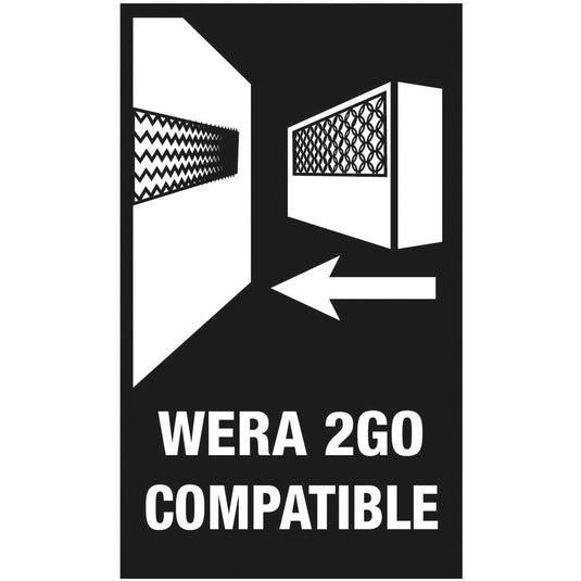 Wera kraftform kompakt vario ra, 7‑delig bitset (zwart groen)