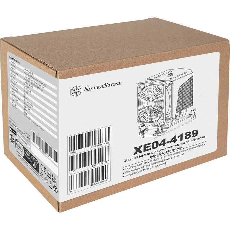 Load image into Gallery viewer, Silverstone xe04-4189 cpu-koeler (zilver, 4-pin pwm)
