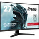 Iiyama g-master red eagle g2766hsu-b1 27 curved gaming monitor (zwart, 2x hdmi, displayport, 2x usb-a, usb-b, 165 hz)