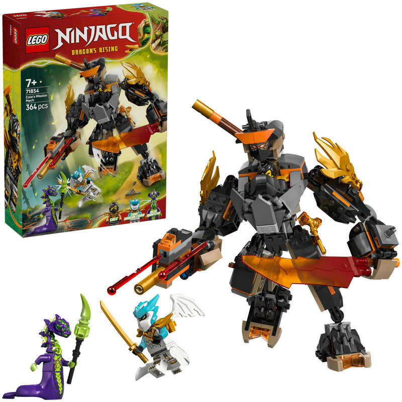 ギャラリービューアに画像をロードする, Lego ninjago - cole's missiemecha en draak zane constructiespeelgoed (71854)
