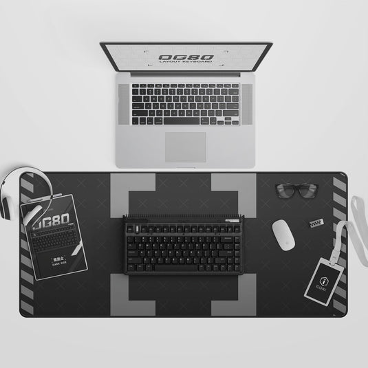 Iqunix og80 dark side wireless mechanical keyboard (zwart, us lay-out (qwerty), cherry mx blue, 80% (tkl), rgb leds, hot-swappable, pbt, 2.4ghz | bluetooth 5.1 | usb-c)