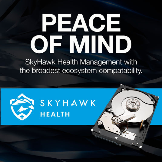 Seagate skyhawk 2 tb harde schijf (sata 6 gb s, 3 jaar rescue data recovery services)