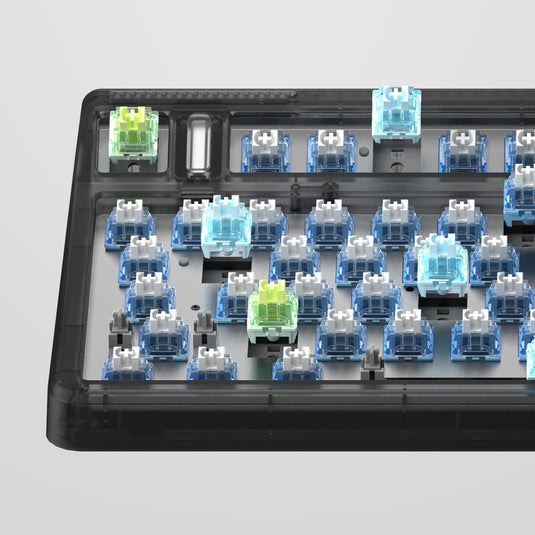 Iqunix og80 dark side wireless mechanical keyboard (zwart, us lay-out (qwerty), cherry mx brown, 80% (tkl), rgb leds, hot-swappable, pbt, 2.4ghz | bluetooth 5.1 | usb-c)