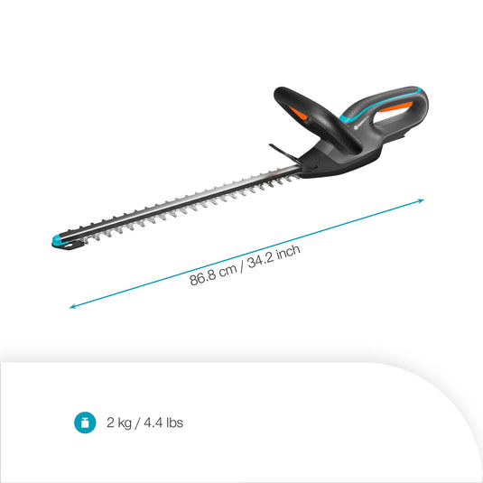 Gardena accuheggenschaar easycut 45 18v p4a solo (grijs turquoise, 14734-55, accu en oplader niet inbegrepen)