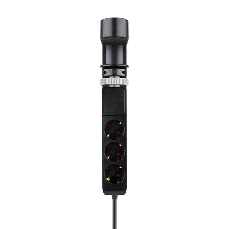 Load image into Gallery viewer, Neomounts ds22-840bl6 bureaucontactdoos met klem en usb-c en usb-a poorten - quick-charge stekkerdoos (zwart)

