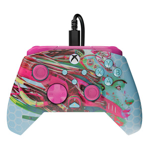 Turtle beach pdp rematch glow geavanceerde bedrade controller (android dreams, xbox serie x|s, xbox one, pc)