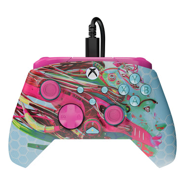 Turtle beach pdp rematch glow geavanceerde bedrade controller (android dreams, xbox serie x|s, xbox one, pc)