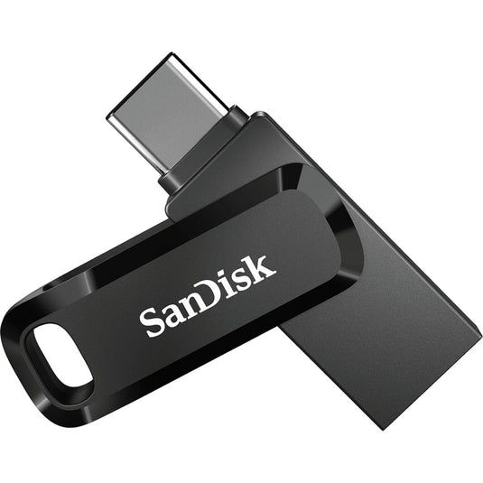 Sandisk ultra dual drive go 128 gb usb-stick (zwart, usb-a 3.2 (5 gbit s), usb-c 3.2 (5 gbit s))