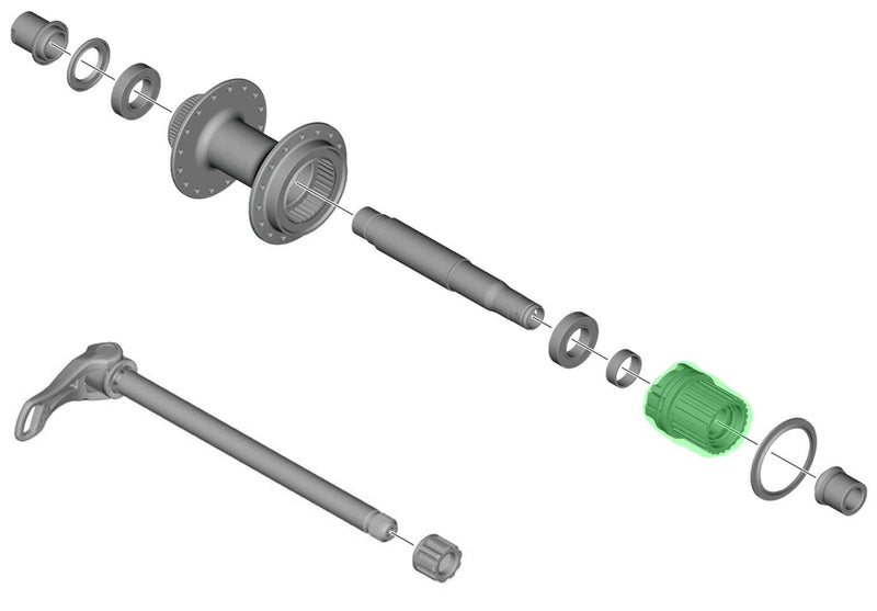 Load image into Gallery viewer, Shimano freehub body for fh-mt401 mt410 mt510
