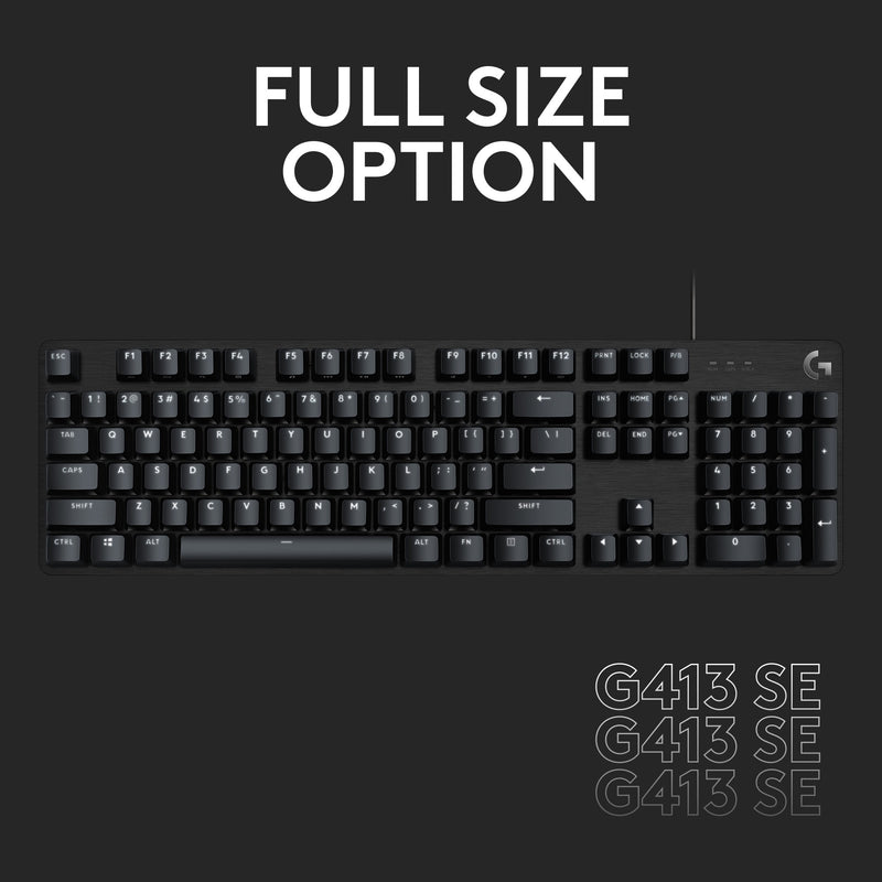 Load image into Gallery viewer, Logitech g413 tkl se mechanisch gaming toetsenbord (zwart, us-international lay-out (qwerty), gl tactile, 80% (tkl) )
