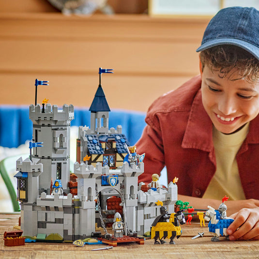 Lego ® creator 3in1 middeleeuws kasteel met ridders te paard - 31168
