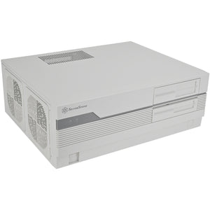 Silverstone flp01 htpc behuizing (crème | 2x usb-a | 1x usb-c)