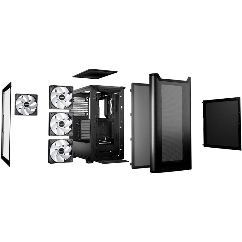 Load image into Gallery viewer, Be quiet! pure base 501 lx midi tower behuizing (zwart | 2x usb-a | 1x usb-c | rgb | tempered glass)
