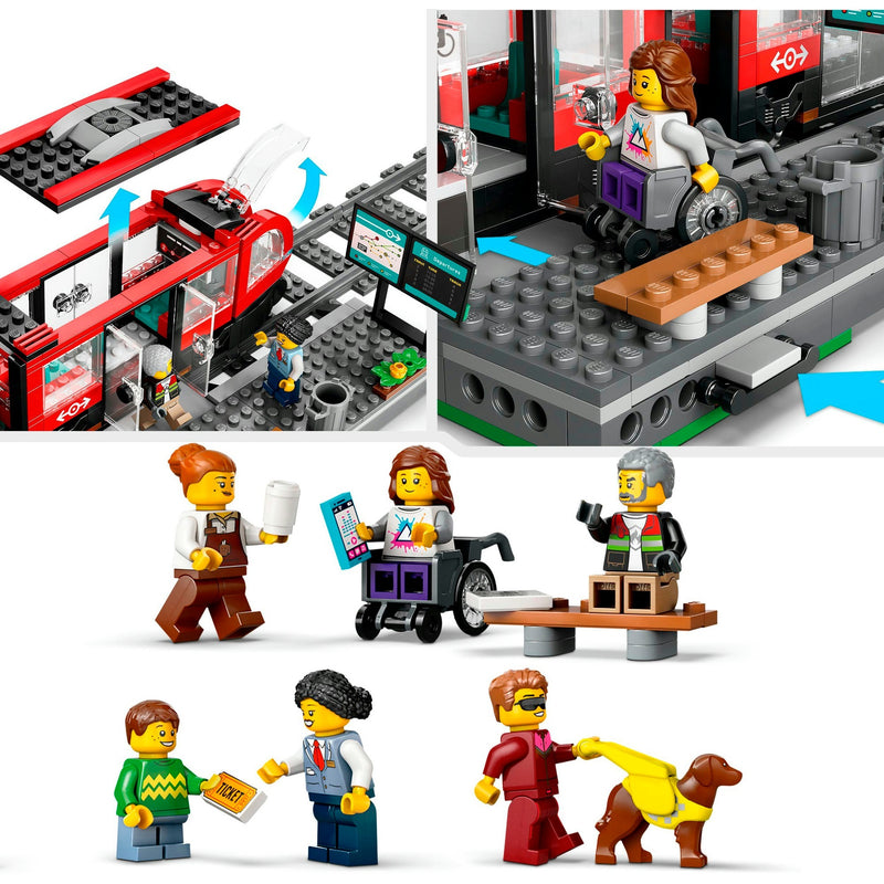 Load image into Gallery viewer, Lego city 60423 stadstram en station
