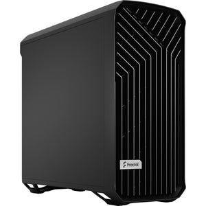 Fractal design torrent black solid midi tower behuizing (zwart | 2x usb-a | 1x usb-c)